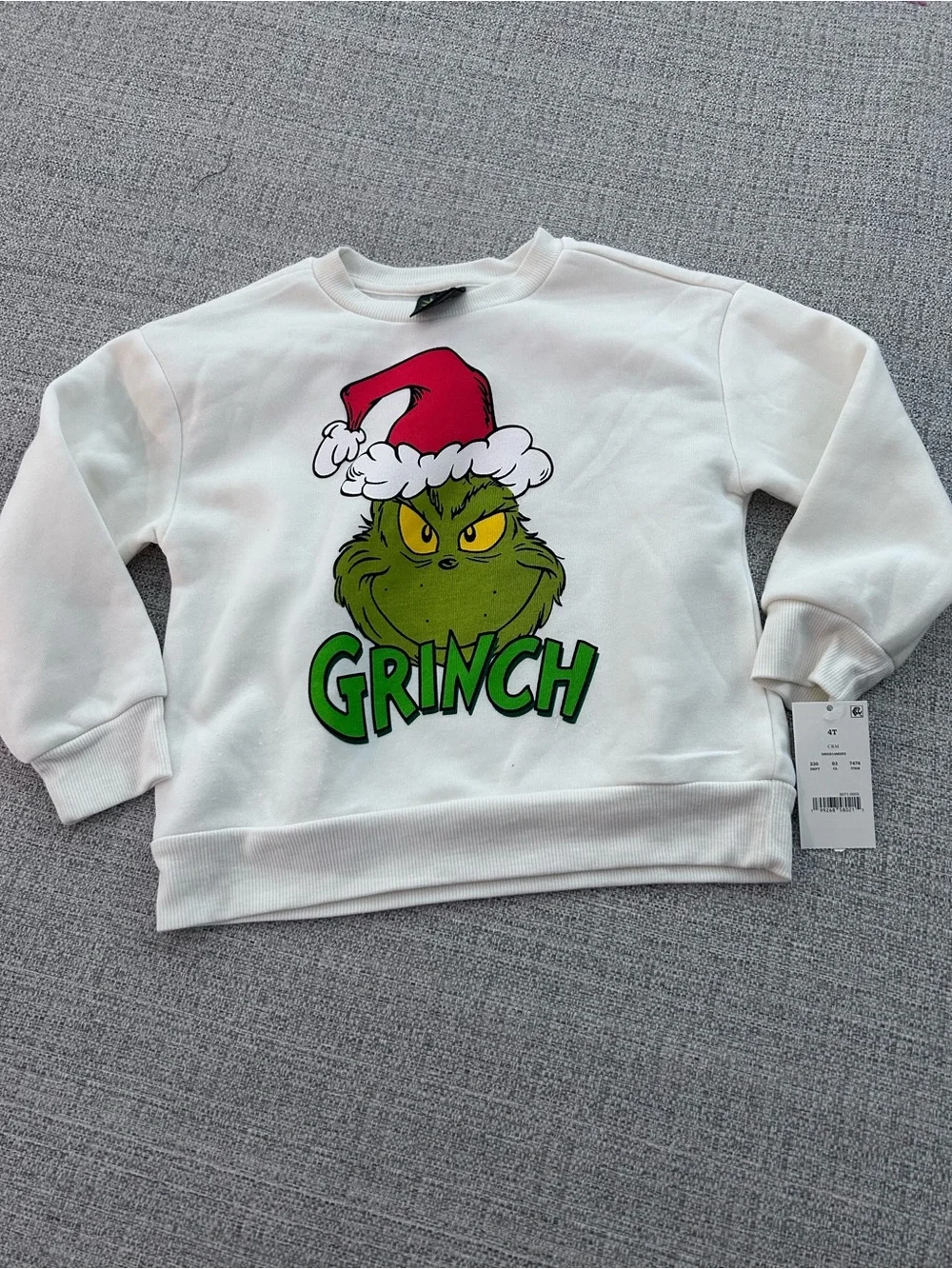 'Tis The Season Grinch Graphic Sweatshirt & Pant NWT. Size 4T